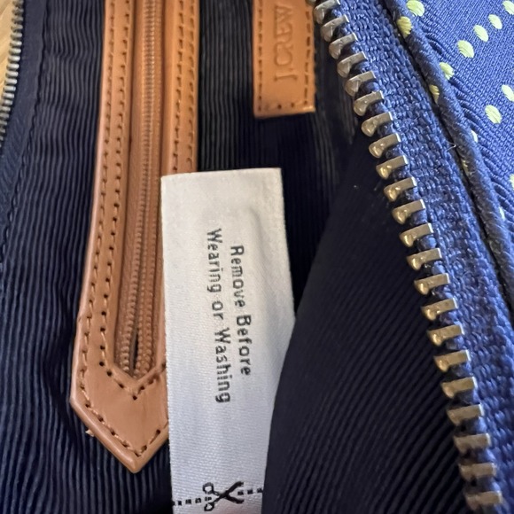 J Crew Silk Purse With Chain Strap Blue Polka Dots NWOT Going Out Date Night - Picture 12 of 12